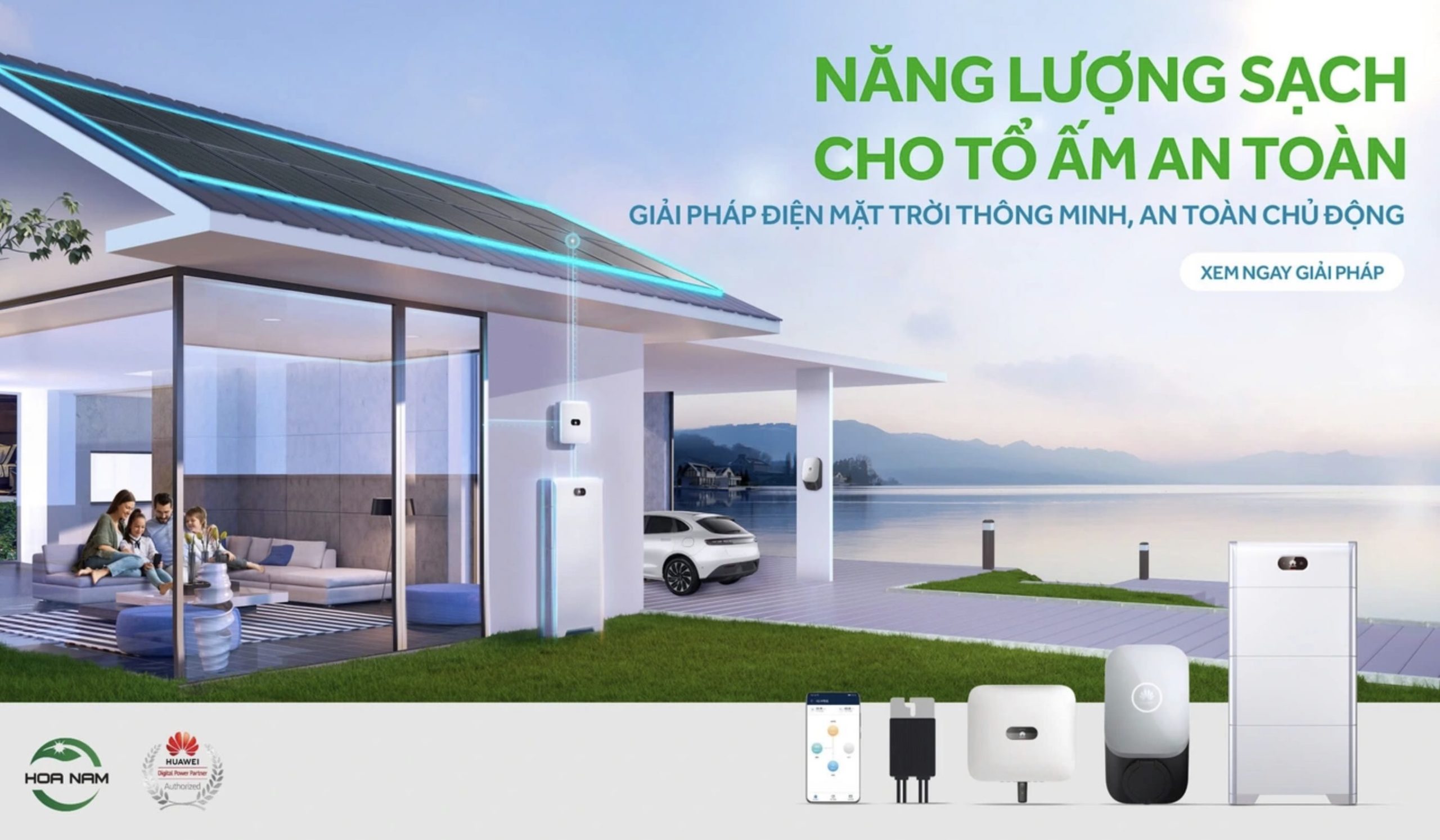 Hoa Nam Energy đưa giải pháp năng lượng xanh Huawei đến gần hơn với doanh nghiệp Việt